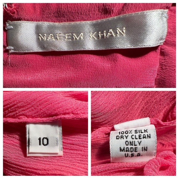 Naeem Khan Silk Fit to Flare Hibiscus Ballgown ~ XS/S/10 - Picture 17 of 17